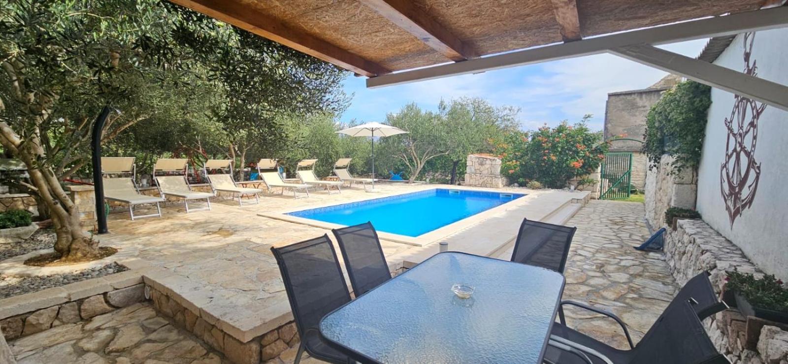 Apartman Magas With Private Pool Vinjerac Exterior foto